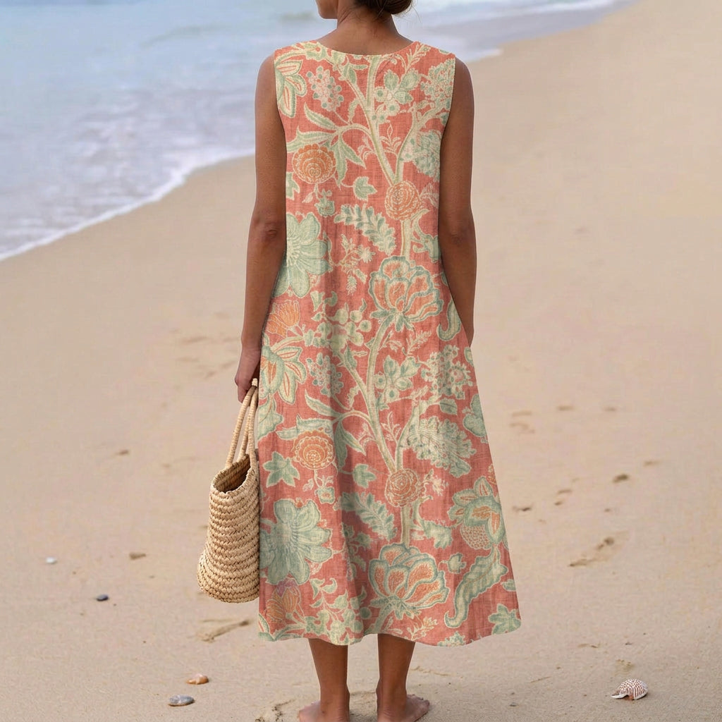 Fátima - Vestido Floral Retro