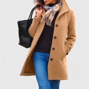 Helena | Peacoat de Lã Mulher Botões Gola Estruturada