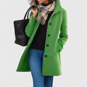 Helena | Peacoat de Lã Mulher Botões Gola Estruturada