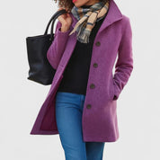 Helena | Peacoat de Lã Mulher Botões Gola Estruturada