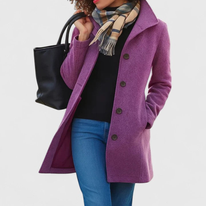 Helena | Peacoat de Lã Mulher Botões Gola Estruturada