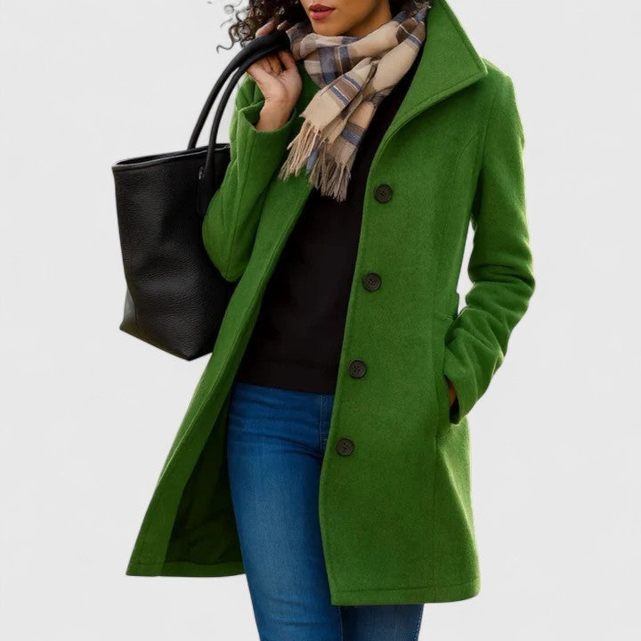 Helena | Peacoat de Lã Mulher Botões Gola Estruturada