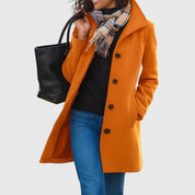 Helena | Peacoat de Lã Mulher Botões Gola Estruturada
