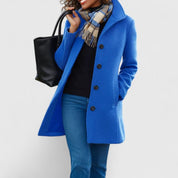 Helena | Peacoat de Lã Mulher Botões Gola Estruturada