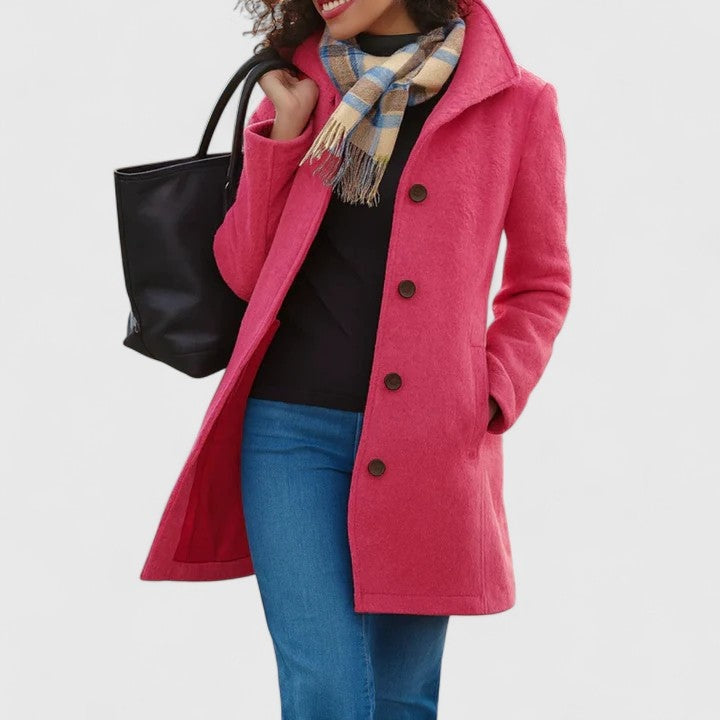 Helena | Peacoat de Lã Mulher Botões Gola Estruturada