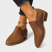 Catarina | Botas Casuais Elegantes em Preto e Bege, do 35 ao 43