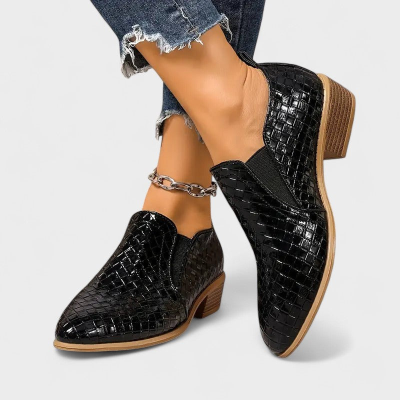 Catarina | Botas Casuais Elegantes em Preto e Bege, do 35 ao 43