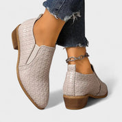 Catarina | Botas Casuais Elegantes em Preto e Bege, do 35 ao 43