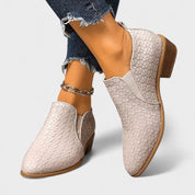 Catarina | Botas Casuais Elegantes em Preto e Bege, do 35 ao 43