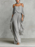 Beatriz | Conjunto Fluido Cinzento