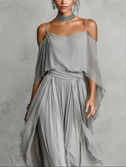 Beatriz | Conjunto Fluido Cinzento
