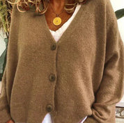 Irina | Cardigan de Malha Mulher Decote V Botões