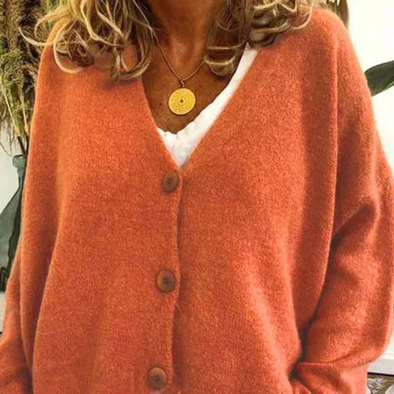 Irina | Cardigan de Malha Mulher Decote V Botões