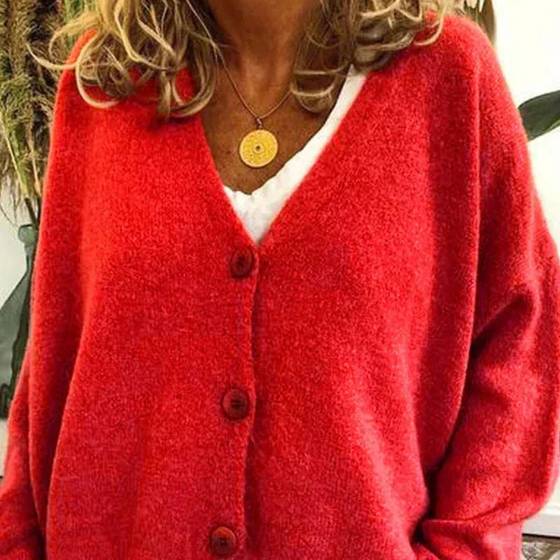 Irina | Cardigan de Malha Mulher Decote V Botões