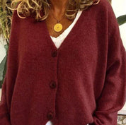 Irina | Cardigan de Malha Mulher Decote V Botões