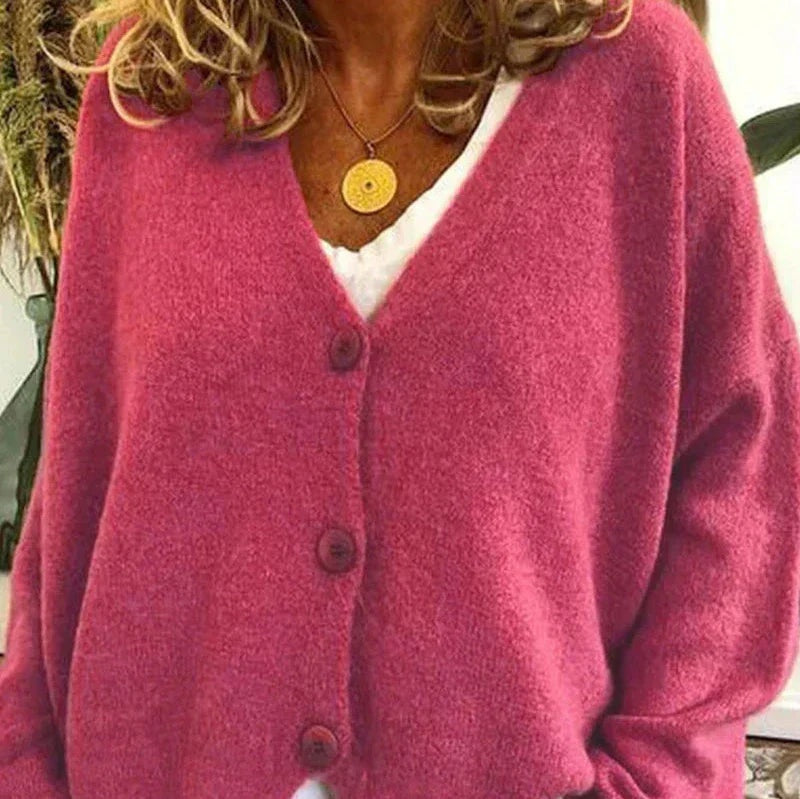 Irina | Cardigan de Malha Mulher Decote V Botões