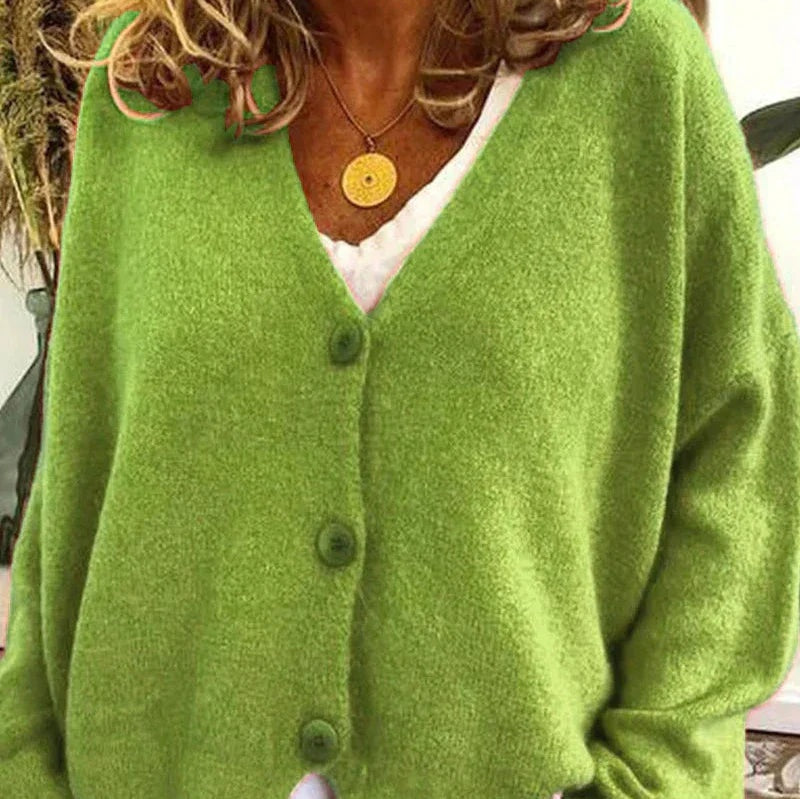 Irina | Cardigan de Malha Mulher Decote V Botões