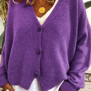 Irina | Cardigan de Malha Mulher Decote V Botões