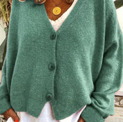 Irina | Cardigan de Malha Mulher Decote V Botões