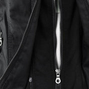 Isabel | Casaco Couro Mulher Biker com Capuz Removível