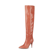 Joana | Botas Chelsea de Pele Mulher Cano Alto Salto Stiletto