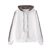 Joana | Conjunto de Jogging Estampado Animal Print Mulher com Capuz