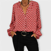 Beatriz - Blusa elegante com decote em V