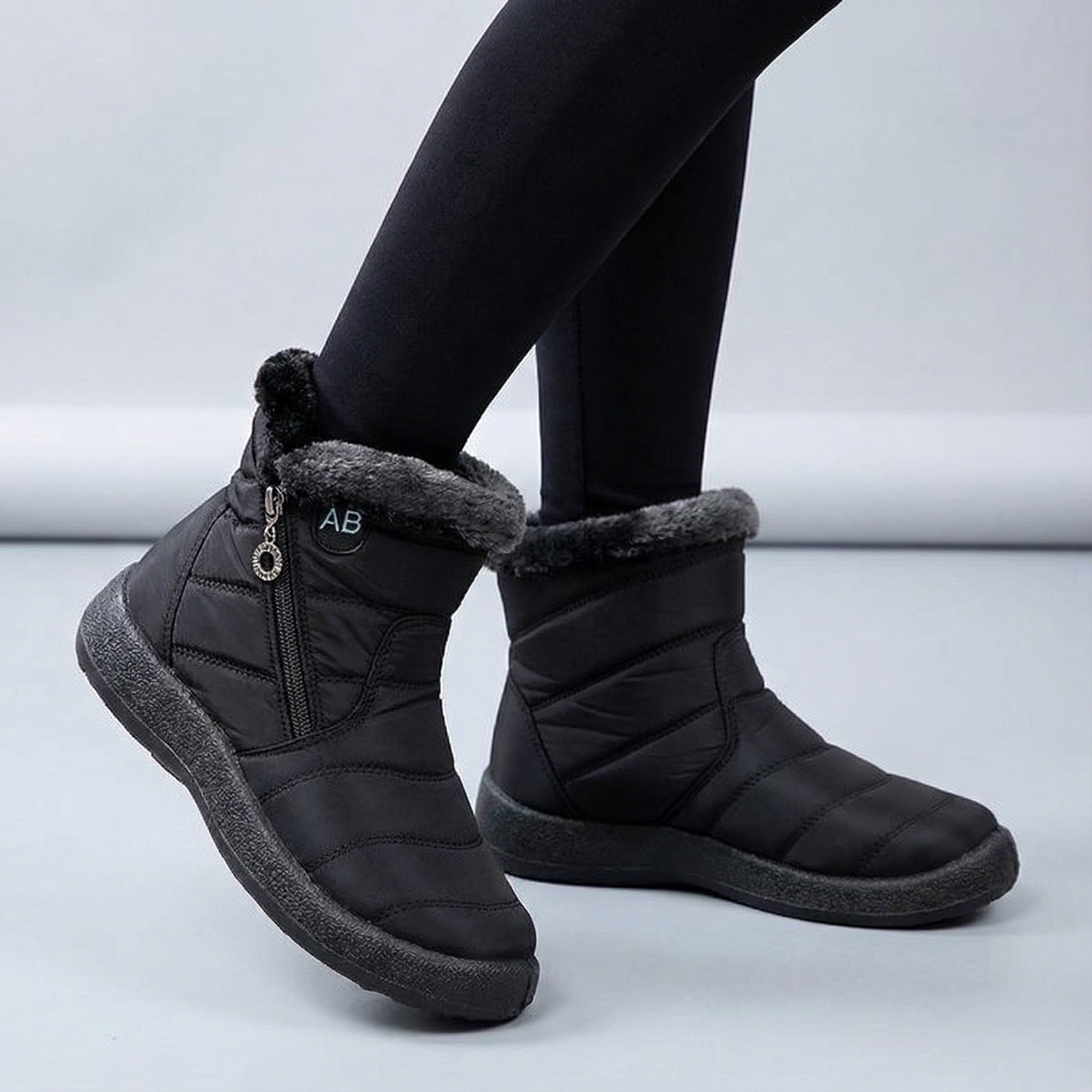 Laura | Botas de Inverno Impermeáveis Mulher Forradas Fecho Lateral