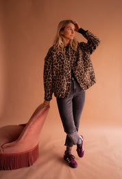 Luna | Jaqueta da moda com estampa de leopardo