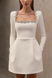 Vestido Curto de Veludo