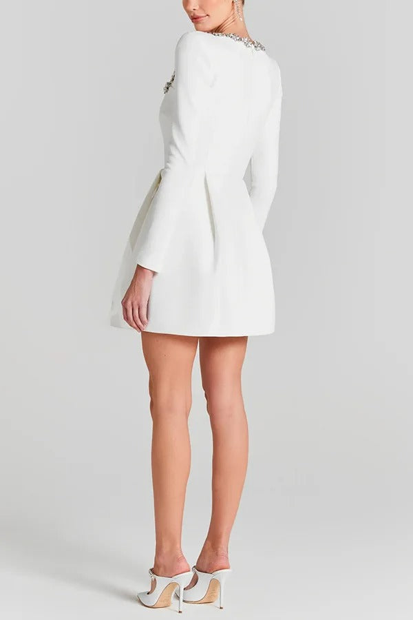 Vestido Curto de Veludo