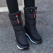 Manuela | Botas de Neve Impermeáveis Mulher Cano Médio Acolchoadas