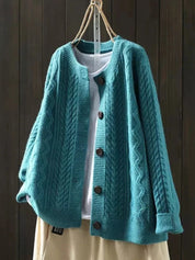 Margarida | Cardigan de Malha Mulher Oversized com Botões