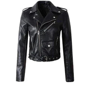 Mariana | Jaqueta Biker de Couro Sintético Mulher com Cinto