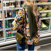 Matilde | Casaco Acolchoado Floral Mulher Puffer Estampado