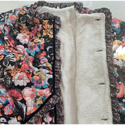 Matilde | Casaco Acolchoado Floral Mulher Puffer Estampado