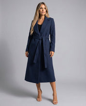 Matilde | Trench Coat de Mistura de Lã Comprido Mulher Cinto