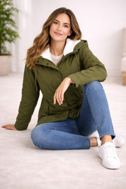 Mónica | Parka com Capuz e Forro Mulher Impermeável