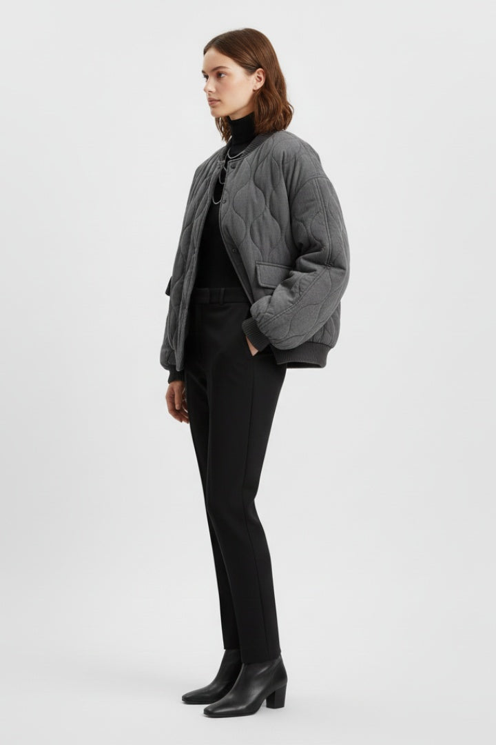 Núria | Casaco Bomber Acolchoado Mulher Matelassado Oversize