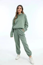 Patrícia | Conjunto Sweatshirt com Capuz Mulher Calças de Treino