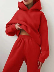 Patrícia | Conjunto Sweatshirt com Capuz Mulher Calças de Treino