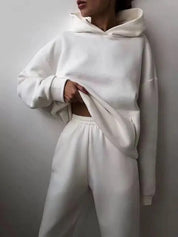 Patrícia | Conjunto Sweatshirt com Capuz Mulher Calças de Treino