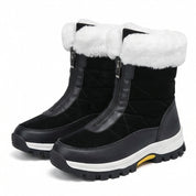 Sara | Botas de Neve Impermeáveis Mulher Forro Pelo Fecho Frontal