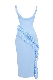 Dalia | Vestido longo com babados