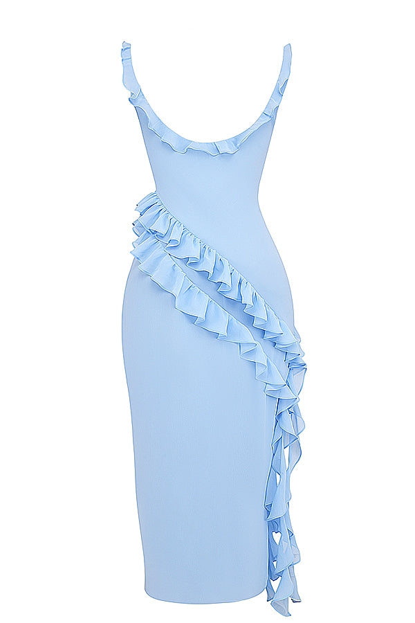 Dalia | Vestido longo com babados