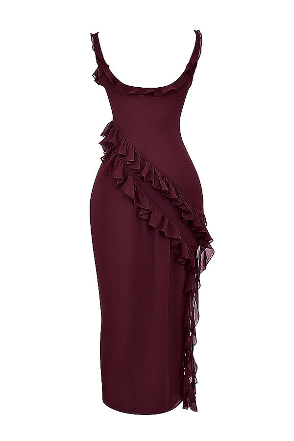 Dalia | Vestido longo com babados