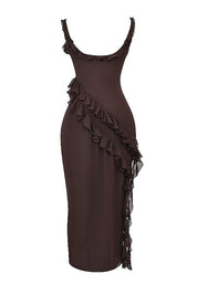 Dalia | Vestido longo com babados