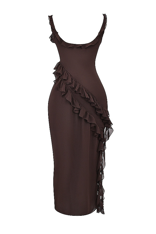 Dalia | Vestido longo com babados
