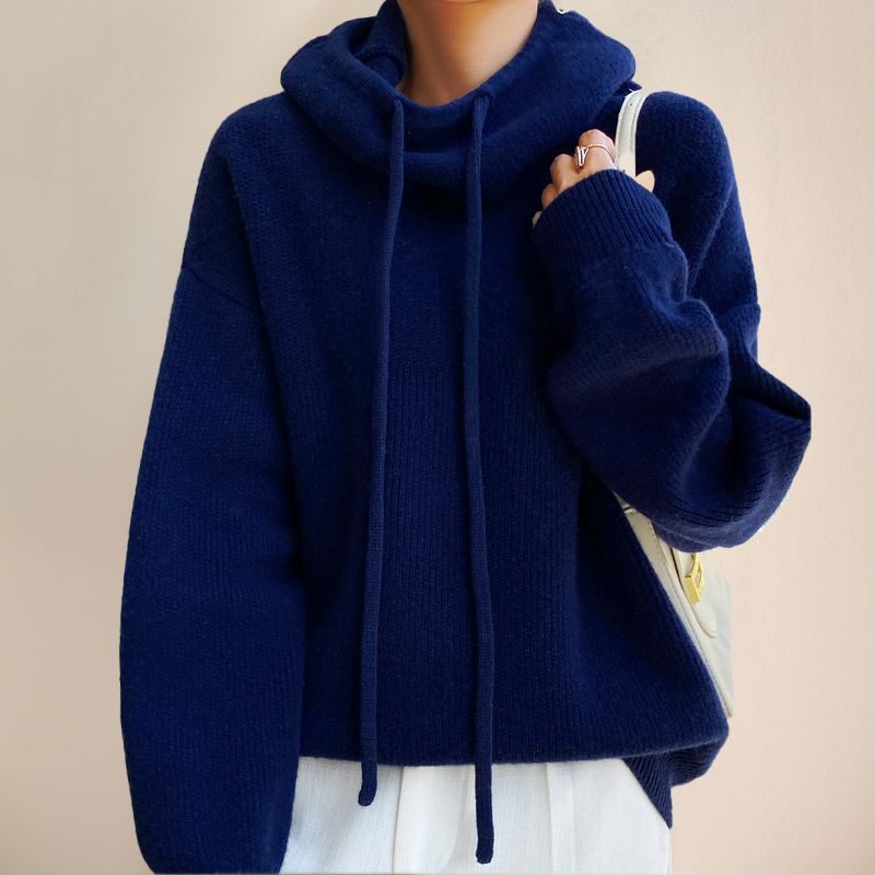Le Cloe - Suéter de lã merino com gola alta para Mulher