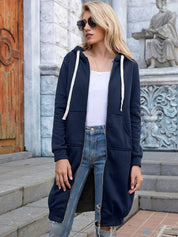 Sílvia | Sweatshirt Mulher com Capuz e Zíper Comprida